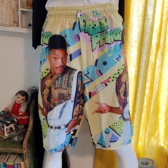 Fresh Prince of Belair Swim Trunks XL - Picture 3 of 7